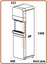 (Per mostrare i contenuti remoti di questo messaggio clicca su mostra immagini) Refrigeratore colonnina acqua fredda calda fredda frizzante osmosi inversa
