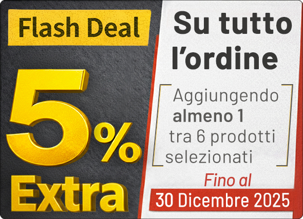 (Per mostrare i contenuti remoti di questo messaggio clicca su mostra immagini) FLASH DEAL - Iniziativa di fine anno