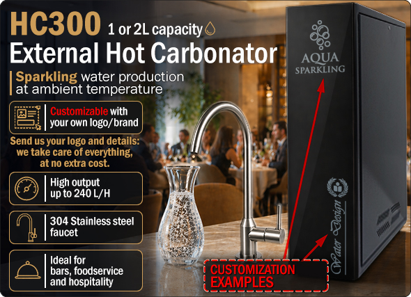 (Select show image to see the remote contents of this message) HC300 black External Hot Carbonator 1 or 2 ltr