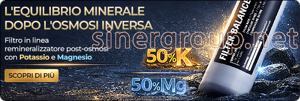 (Per mostrare i contenuti remoti di questo messaggio clicca su mostra immagini) Filtro in linea remineralizzatore post osmosi Potassio Magnesio 1/4 FPT 2,5x11